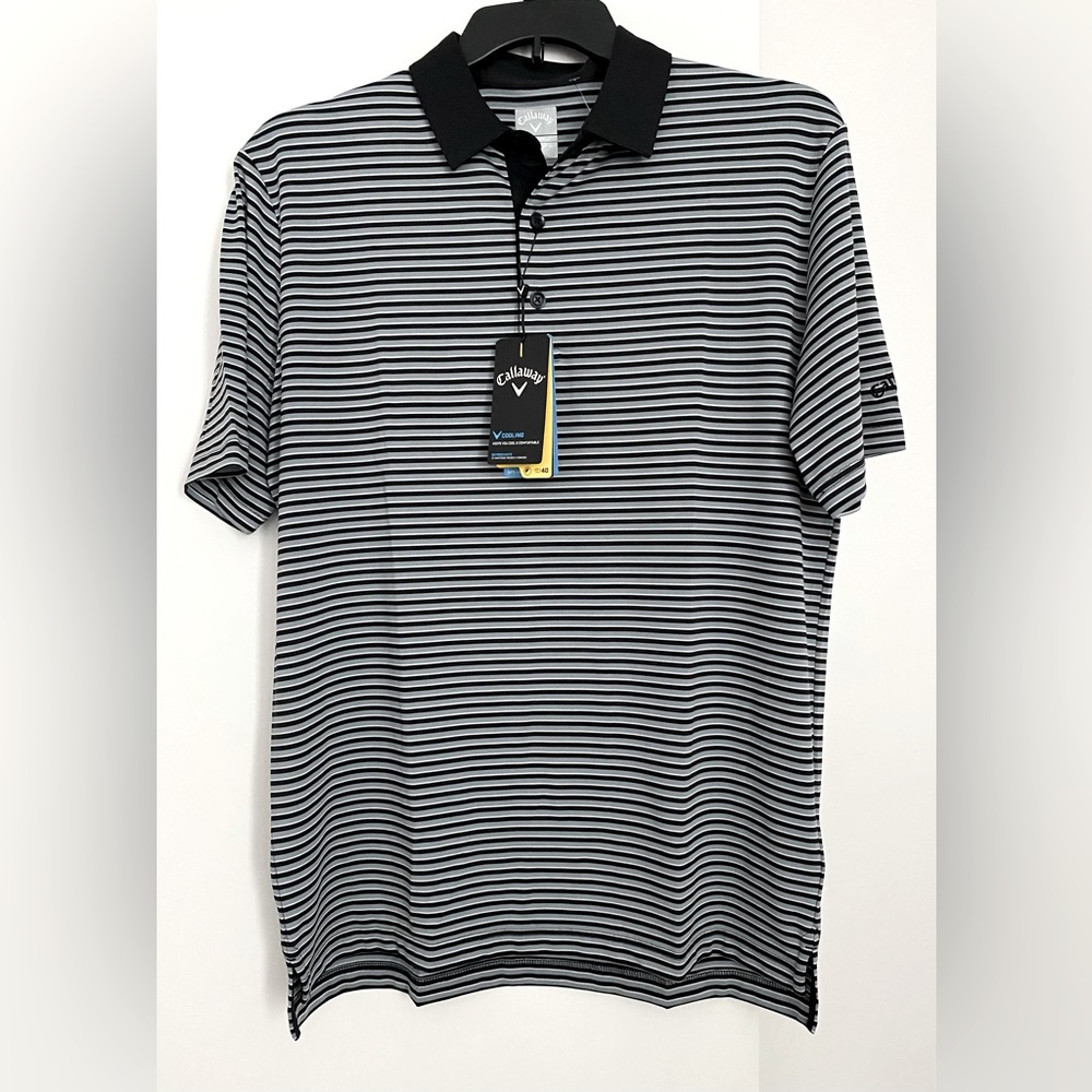 Callaway Black and Gray Golf Shirt NWT